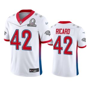Ravens #42 Patrick Refined Ricard Men's NFL 2022 AFC Pro Bowl Game Jersey White