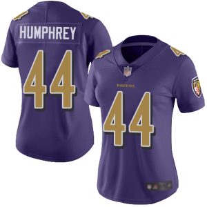 Ravens #44 Marlon Humphrey Marvelous Purple Women's Stitched NFL Limited Rush Jersey