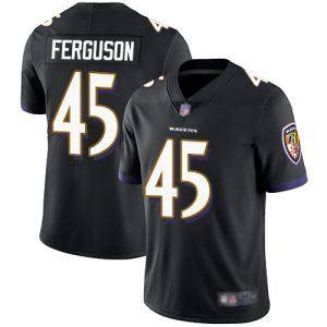 Ravens #45 Jaylon Ferguson Black Alternate Exceptional Men's Stitched NFL Vapor Untouchable Limited Jersey