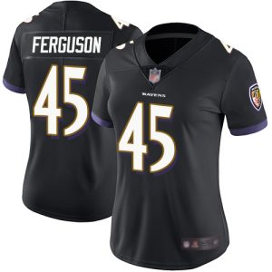 Ravens #45 Jaylon Ferguson Black Alternate Women's Stitched NFL Amazing Vapor Untouchable Limited Jersey
