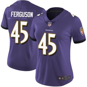 Ravens #45 Jaylon Ferguson Purple Team Color Women's Stitched NFL Vapor Untouchable Limited Jersey Top - notch