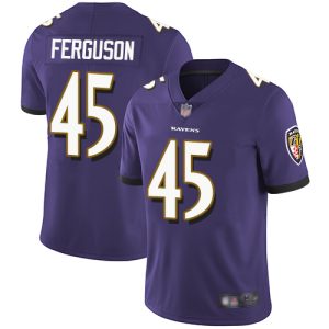 Ravens #45 Jaylon Ferguson Purple Team Color Youth Stitched NFL Exquisite Vapor Untouchable Limited Jersey