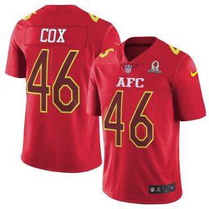 Ravens #46 Morgan High - quality Cox Red Men's Stitched NFL Limited AFC 2017 Pro Bowl Jersey