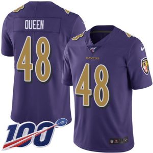Ravens #48 Patrick Captivating Queen Purple Men's Stitched NFL Limited Rush 100th Season Jersey