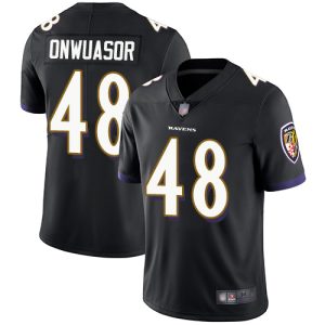 Ravens #48 Patrick Onwuasor Black Alternate Men's Stitched NFL Premium - grade Vapor Untouchable Limited Jersey
