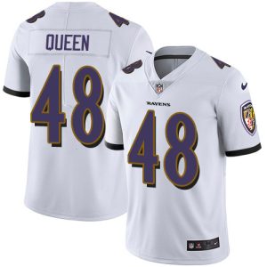Ravens #48 Patrick Queen White Men's Stitched NFL Vapor Charming Untouchable Limited Jersey