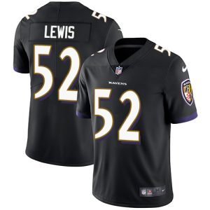 Ravens #52 Ray Enchanting Lewis Black Alternate Men's Stitched NFL Vapor Untouchable Limited Jersey