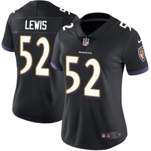 Ravens #52 Ray Lewis Black Prime Alternate Women's Stitched NFL Vapor Untouchable Limited Jersey