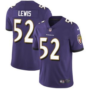 Ravens #52 Ray Lewis Purple Team Color Men's Stitched NFL Vapor Untouchable Limited Jersey Enchanting