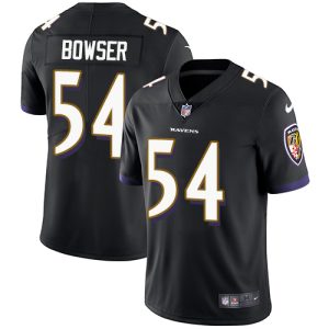 Ravens #54 Tyus Bowser Black Alternate Men's Stitched NFL Vapor Untouchable Limited Jersey Marvelous