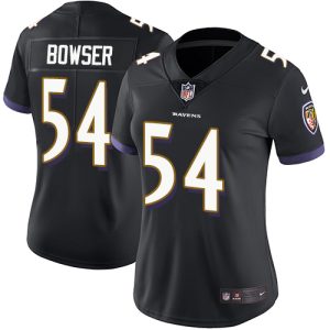 Ravens #54 Tyus Bowser Black Premium - grade Alternate Women's Stitched NFL Vapor Untouchable Limited Jersey