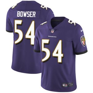 Ravens #54 Tyus Bowser Purple Unique Team Color Men's Stitched NFL Vapor Untouchable Limited Jersey