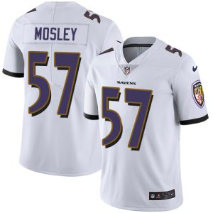 Ravens #57 C.J. Mosley White Youth Stitched NFL Vapor Untouchable Limited Impressive Jersey