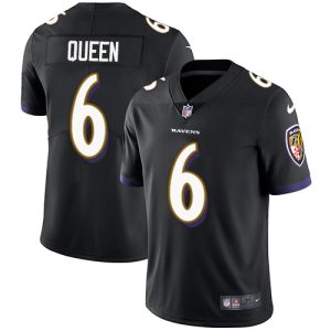 Ravens #6 Patrick Queen Black Alternate Men's Stitched NFL Vapor Admirable Untouchable Limited Jersey