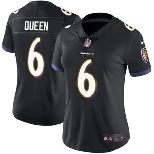 Ravens #6 Patrick Queen Black Alternate Women's Stitched NFL Vapor Untouchable Superb Limited Jersey