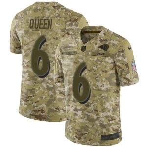 Ravens #6 Patrick Queen Camo Youth Stitched NFL Limited 2018 Salute To Service Marvelous Jersey