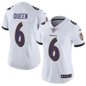 Ravens #6 Patrick Queen White Gorgeous Women's Stitched NFL Vapor Untouchable Limited Jersey