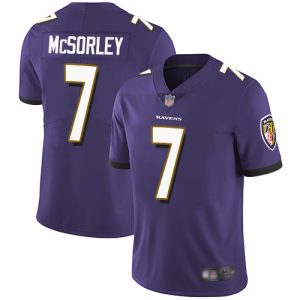 Ravens #7 Trace McSorley Purple Team Color Youth Stitched NFL Superior Vapor Untouchable Limited Jersey