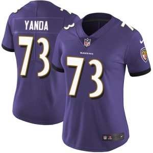 Ravens #73 Marshal Premium Yanda Purple Team Color Women's Stitched NFL Vapor Untouchable Limited Jersey