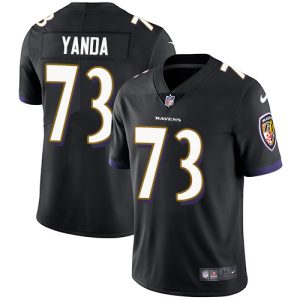 Ravens #73 Marshal Yanda Black Alternate Men's Stitched NFL Vapor Distinguished Untouchable Limited Jersey