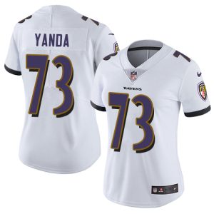 Ravens #73 Marshal Yanda White Women's Stitched NFL Vapor Untouchable Limited Jersey Phenomenal