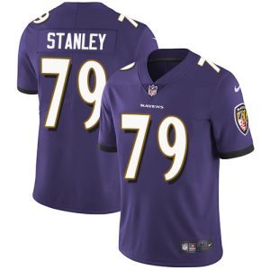 Ravens #79 Ronnie Stanley Purple Distinguished Team Color Men's Stitched NFL Vapor Untouchable Limited Jersey