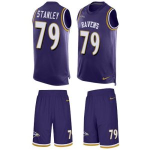 Ravens #79 Unique Ronnie Stanley Purple Team Color Men's Stitched NFL Limited Tank Top Suit Jersey