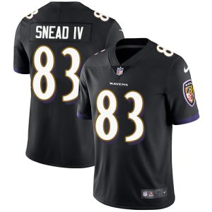 Ravens #83 Willie Snead IV Black Alternate Men's Stitched NFL Vapor Untouchable Limited Jersey Charming