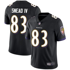 Ravens #83 Willie Snead IV Black Alternate Youth Top - notch Stitched NFL Vapor Untouchable Limited Jersey