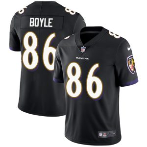 Ravens #86 Nick Boyle Black Alternate Men's Stitched NFL Vapor Untouchable Limited Striking Jersey