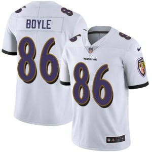 Ravens #86 Nick Stylish Boyle White Men's Stitched NFL Vapor Untouchable Limited Jersey