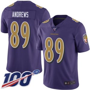 Ravens #89 Fabulous Mark Andrews Purple Men's Stitched NFL Limited Rush 100th Season Jersey