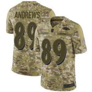 Ravens #89 Mark Andrews Camo Youth Stitched NFL Limited 2018 Salute Elegant to Service Jersey