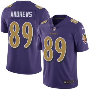 Ravens #89 Mark Captivating Andrews Purple Men's Stitched NFL Limited Rush Jersey