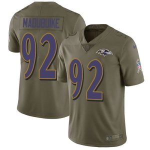 Ravens #92 Justin Madubuike Olive Youth Stitched NFL Limited Splendid 2017 Salute To Service Jersey