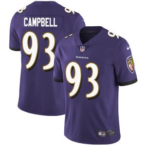 Ravens #93 Calais Campbell Purple Team Color Captivating Men's Stitched NFL Vapor Untouchable Limited Jersey