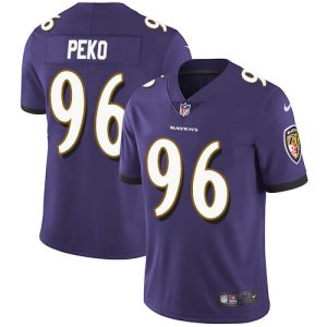 Ravens #96 Domata Peko Sr Enchanting Purple Team Color Youth Stitched NFL Vapor Untouchable Limited Jersey
