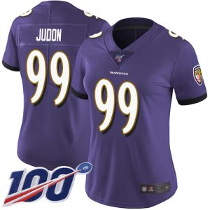 Ravens #99 Matthew Judon Purple Team Color Women's Stitched NFL 100th Season Vapor Admirable Untouchable Limited Jersey