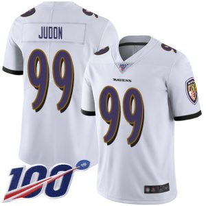 Ravens #99 Matthew Judon White Youth Stitched NFL Impressive 100th Season Vapor Untouchable Limited Jersey