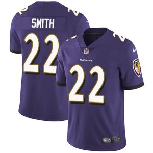 Ravens Amazing #22 Jimmy Smith Purple Team Color Men's Stitched NFL Vapor Untouchable Limited Jersey