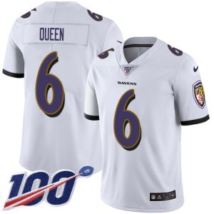 Ravens Amazing #6 Patrick Queen White Youth Stitched NFL 100th Season Vapor Untouchable Limited Jersey