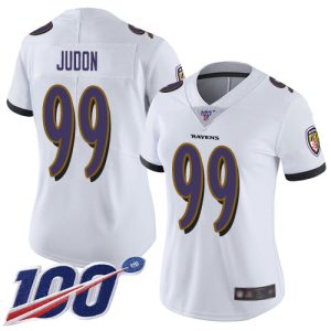 Ravens Magnificent #99 Matthew Judon White Women's Stitched NFL 100th Season Vapor Untouchable Limited Jersey