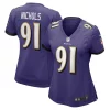 Rayshad Nichols Baltimore Ravens Nike Women's Game Player Jersey Stunning Purple