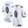 Roquan Smith Striking Baltimore Ravens Nike Game Jersey White