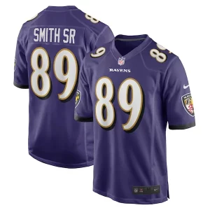 Steve Smith Sr. Baltimore Ravens Nike Marvelous Retired Player Game Jersey Purple