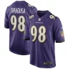 Tony Siragusa Baltimore Ravens Stunning Nike Game Retired Player Jersey Purple