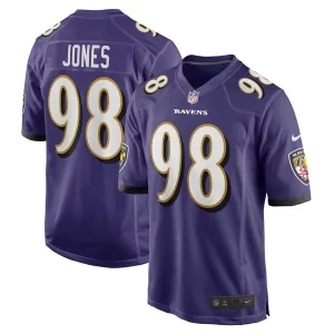 Travis Jones Baltimore Ravens Nike Player Game Captivating Jersey Purple
