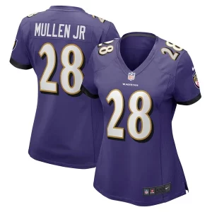 Trayvon Splendid Mullen Jr. Baltimore Ravens Nike Women's Team Game Jersey Purple