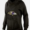 Women's Admirable Baltimore Ravens Logo Pullover Hoodie Black 1