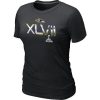 Women's Baltimore Ravens 2012 Super Fantastic Bowl XLVII On Our Way T Shirt Black